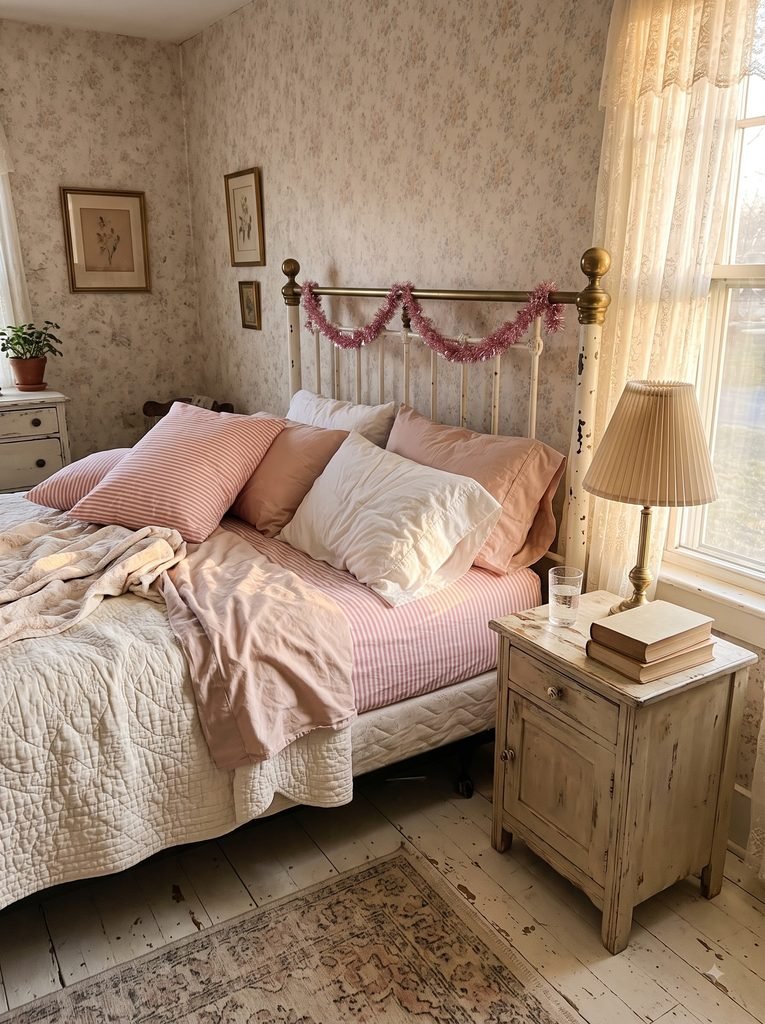 Candy cane stripe pillowcases