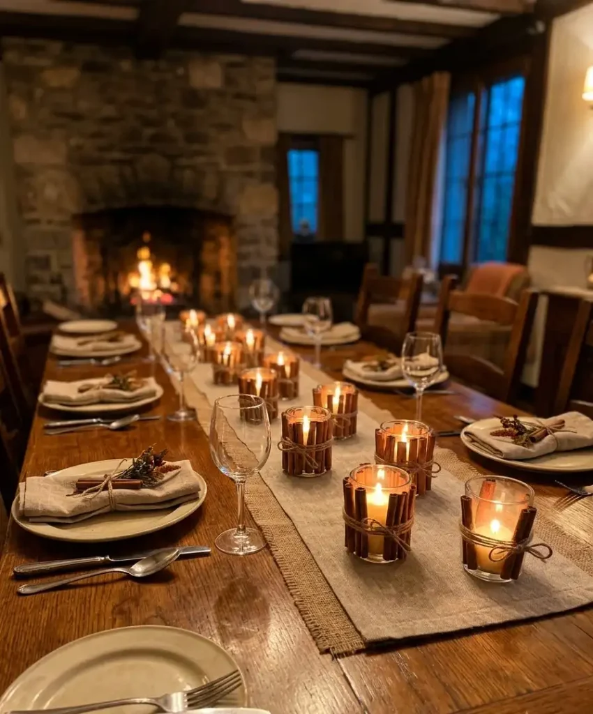 Cinnamon stick votives