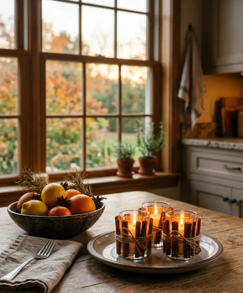 Cinnamon-wrapped votives