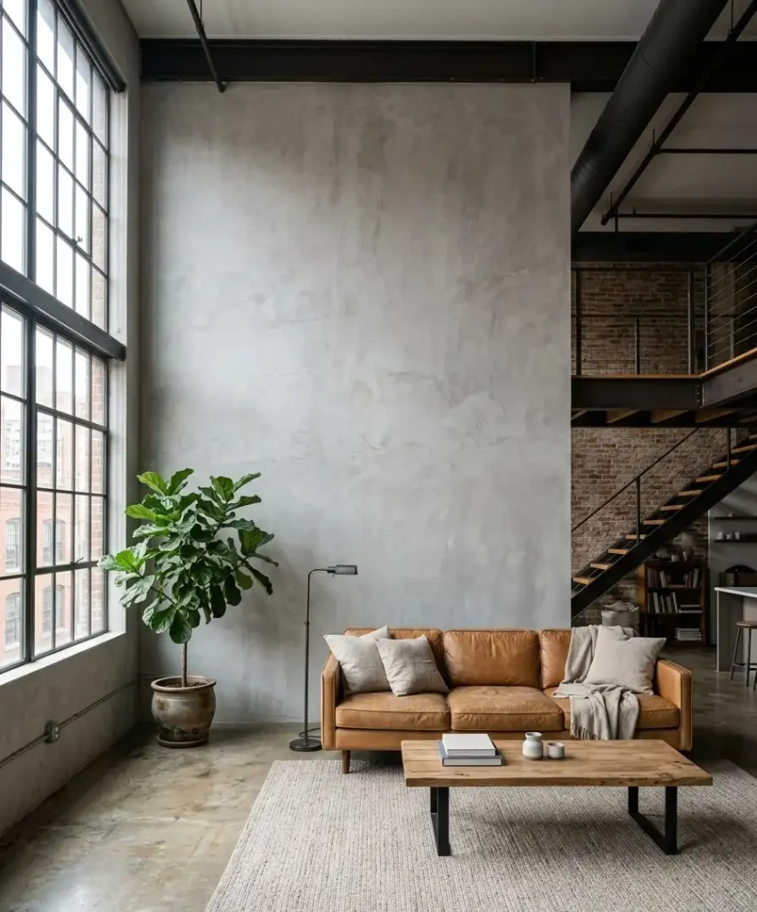 Concrete-look microcement