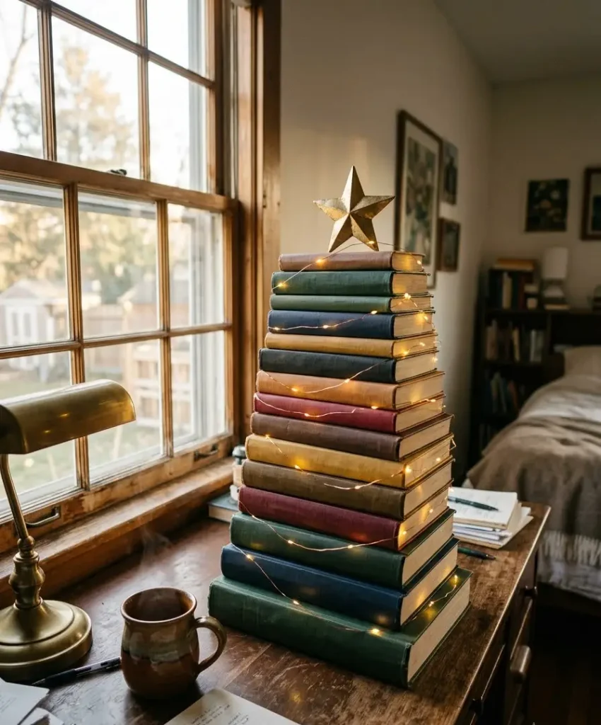 Create a book stack tree
