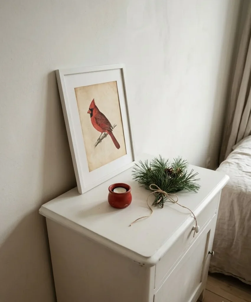 Frame a vintage red 