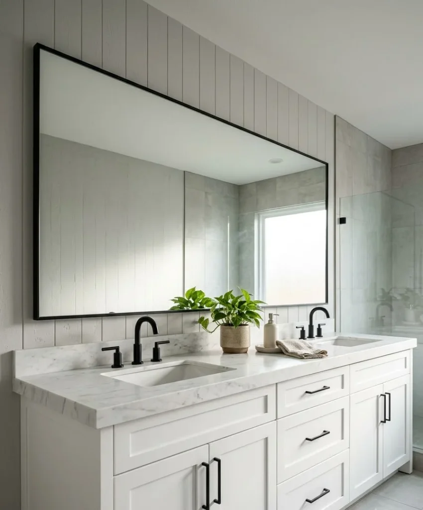 Frame the builder-grade mirror