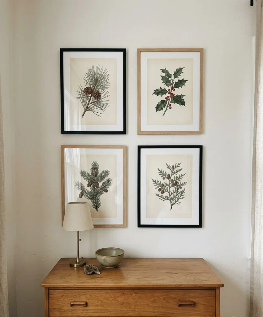 Framed botanical prints