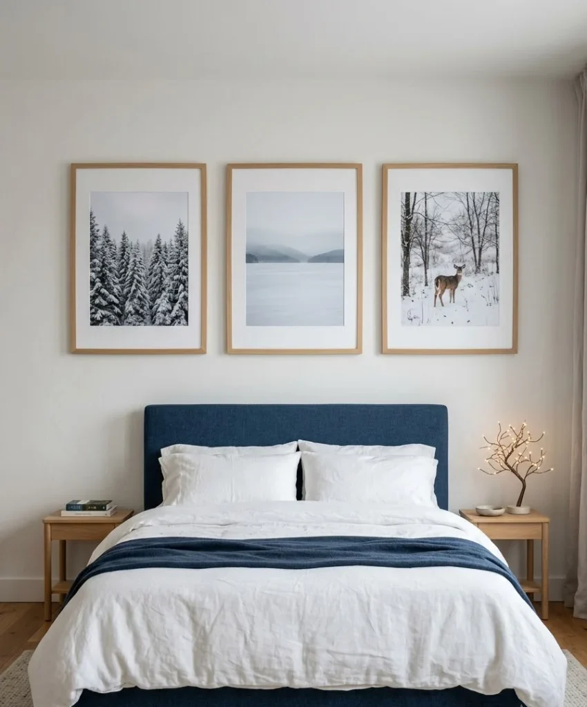 Framed winter prints