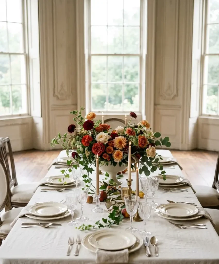 Fresh floral arrangement with grocery