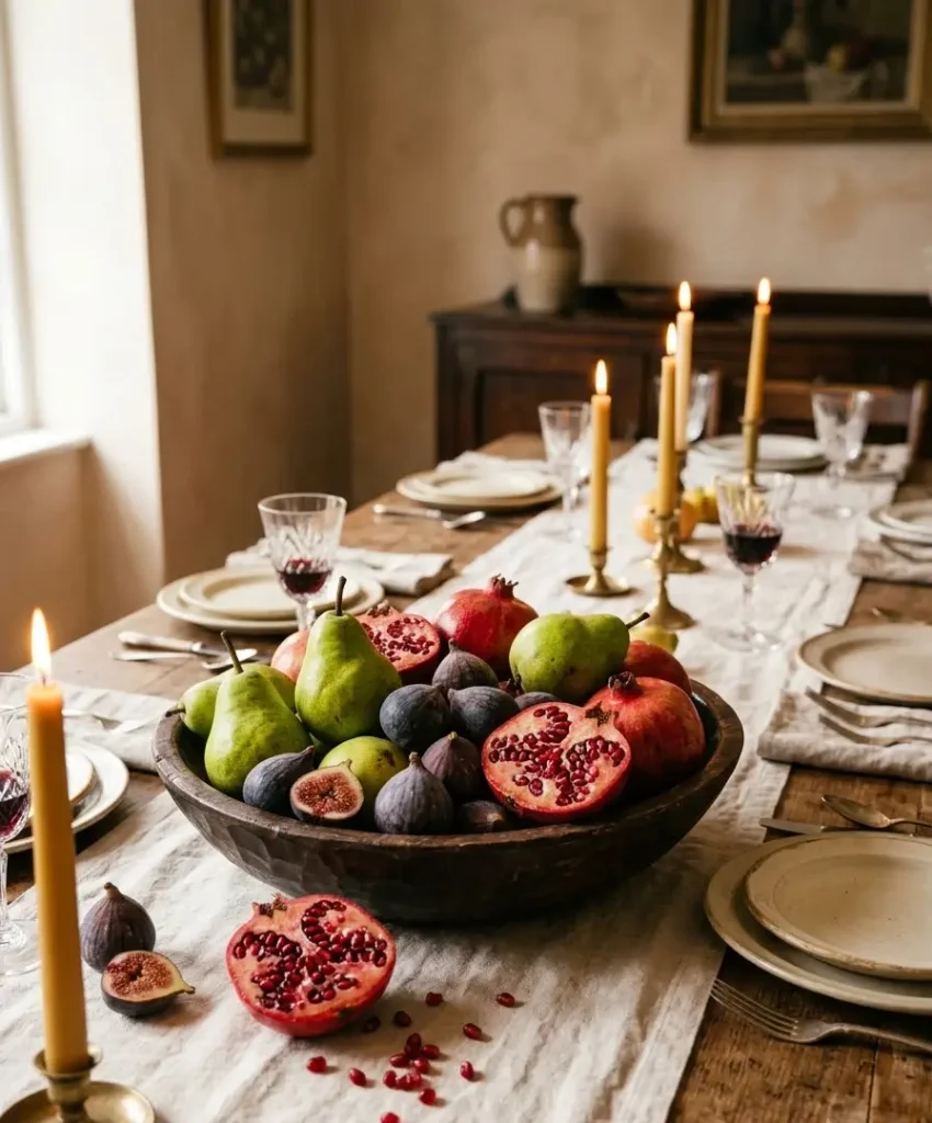 Fruit bowl with pears