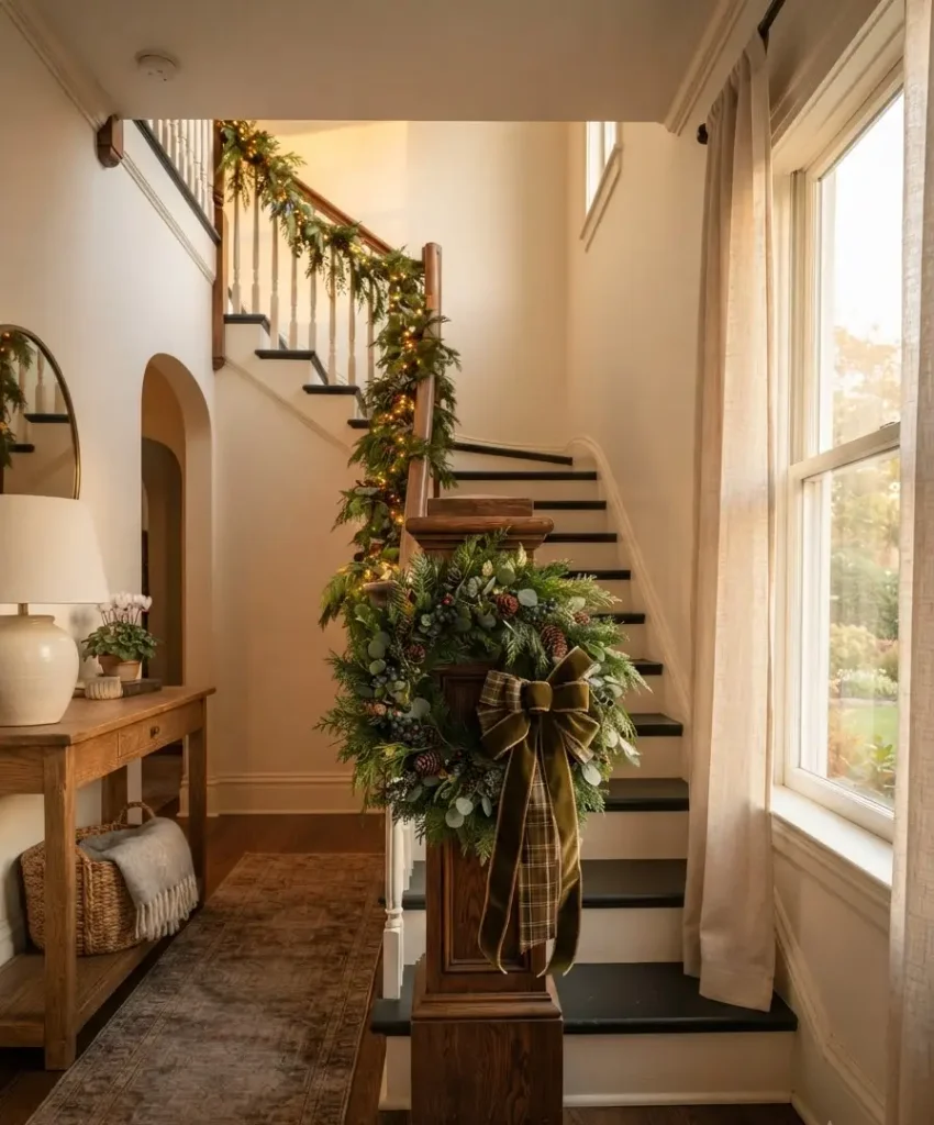 Garland plus a wreath