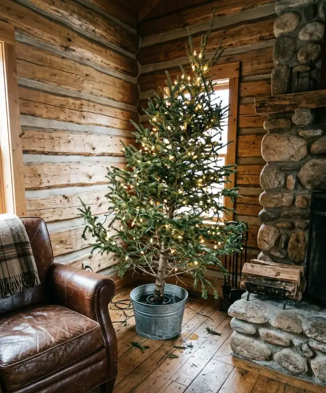 Go with a real tree and leave it a little wonky