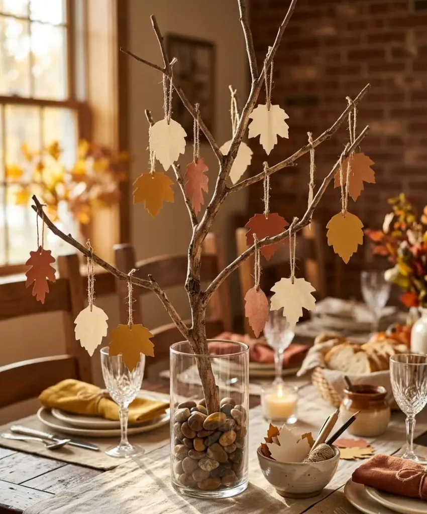 Gratitude tree centerpiece
