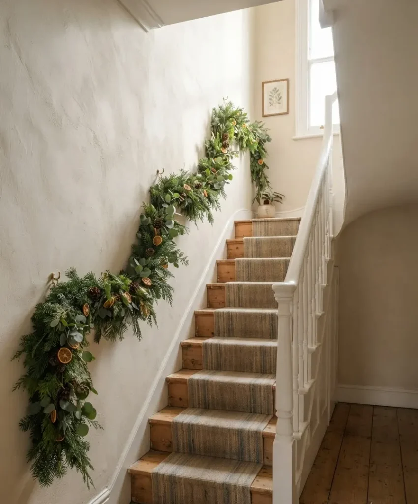 Half-garland on the wall side