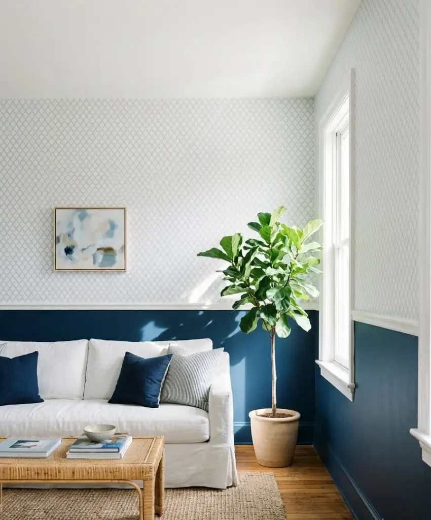 Half wall with a paper top
