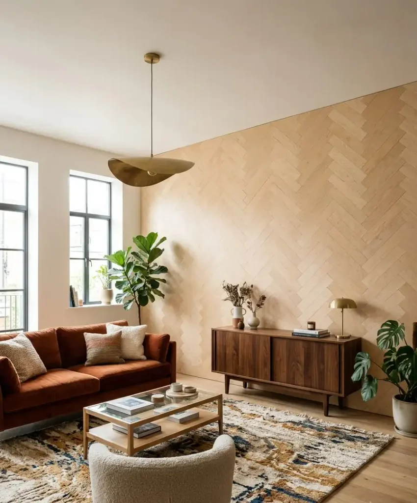 Herringbone plywood