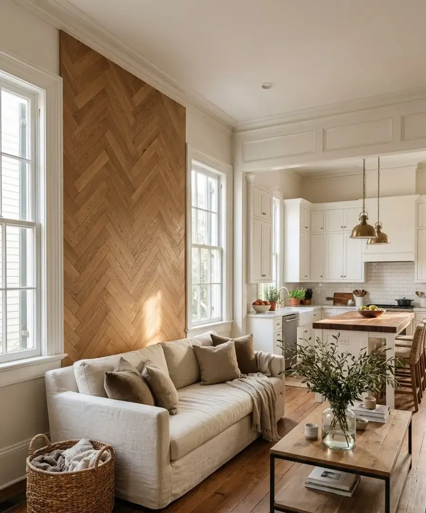 Herringbone wood pattern