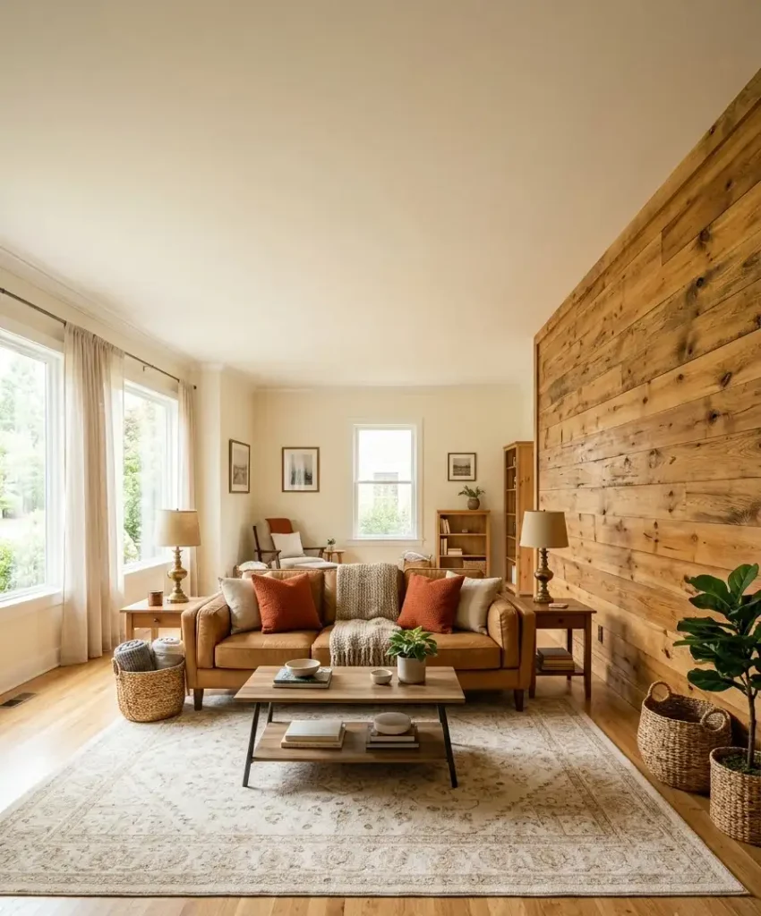 Honey-toned warm barnwood