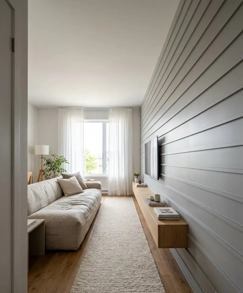 Horizontal linear stripes