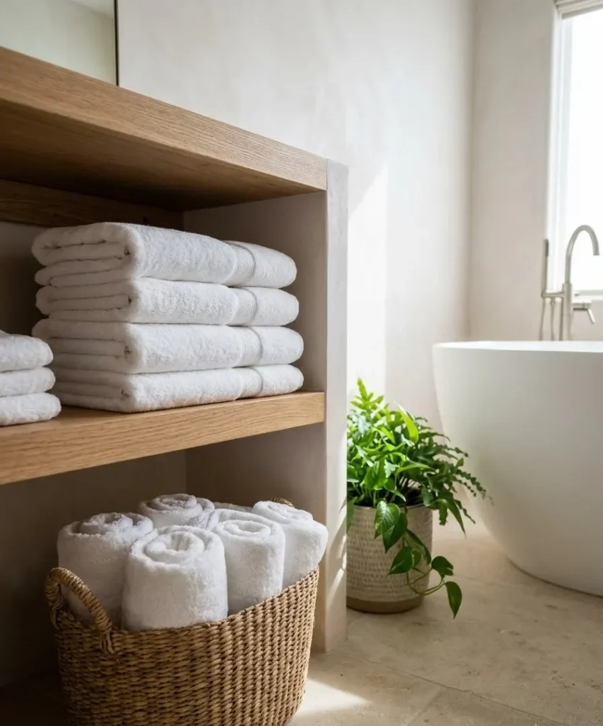 Hotel-style towels