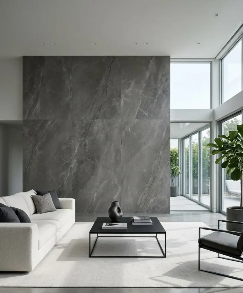 Large-format porcelain slabs