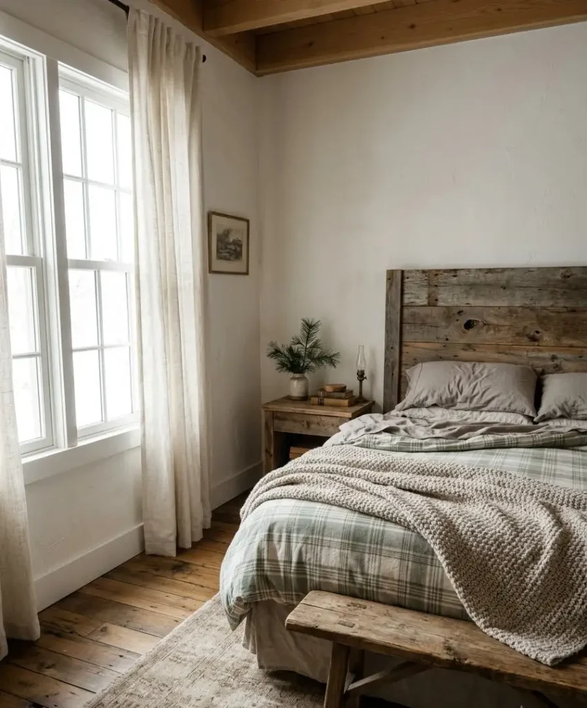 Layered flannel bedding