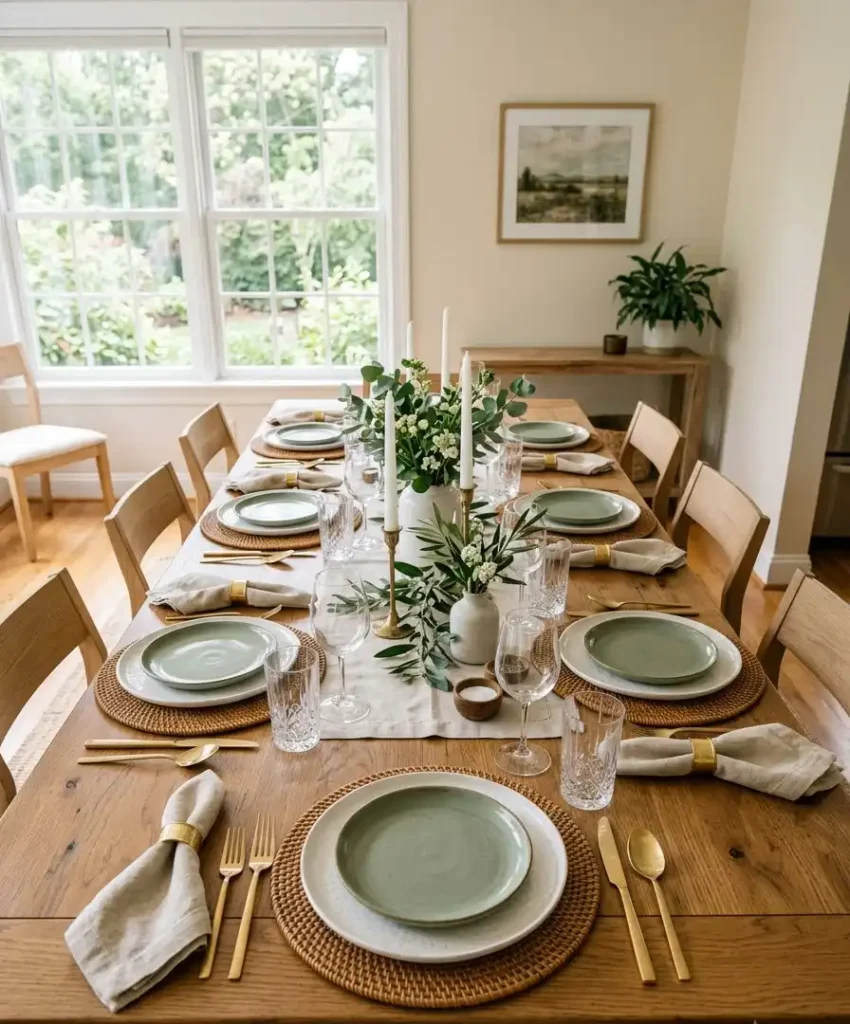 Layered placemats and chargers