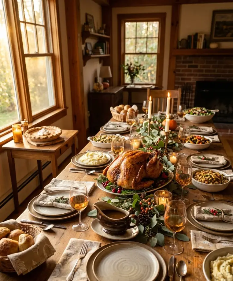 Light the table with candles