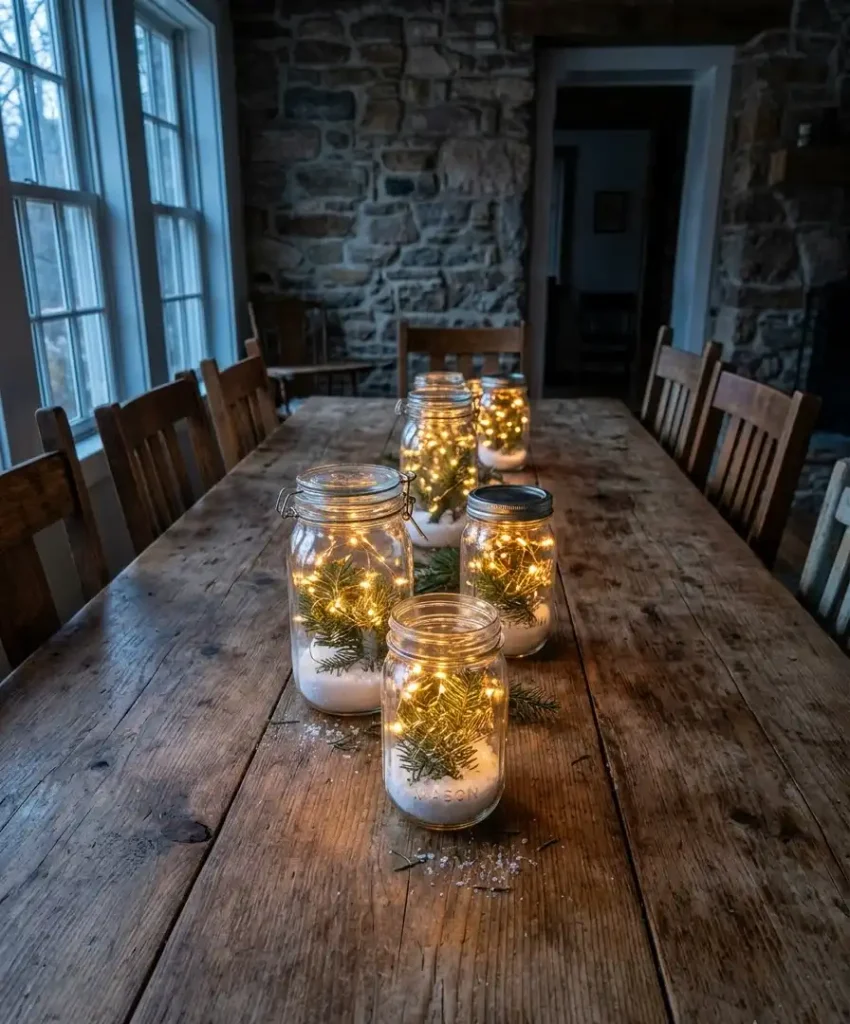 Mason jar centerpieces