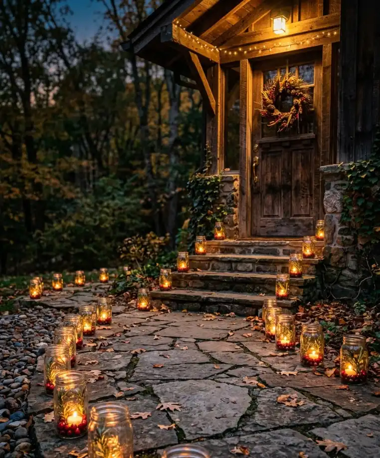 Mason jar luminaries