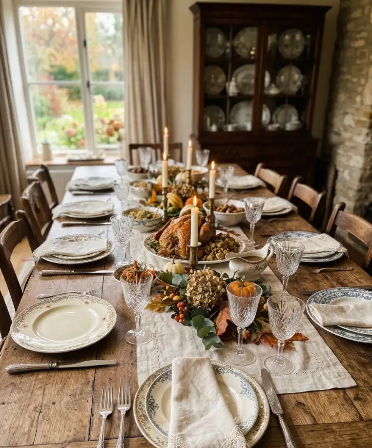 Mismatched vintage china