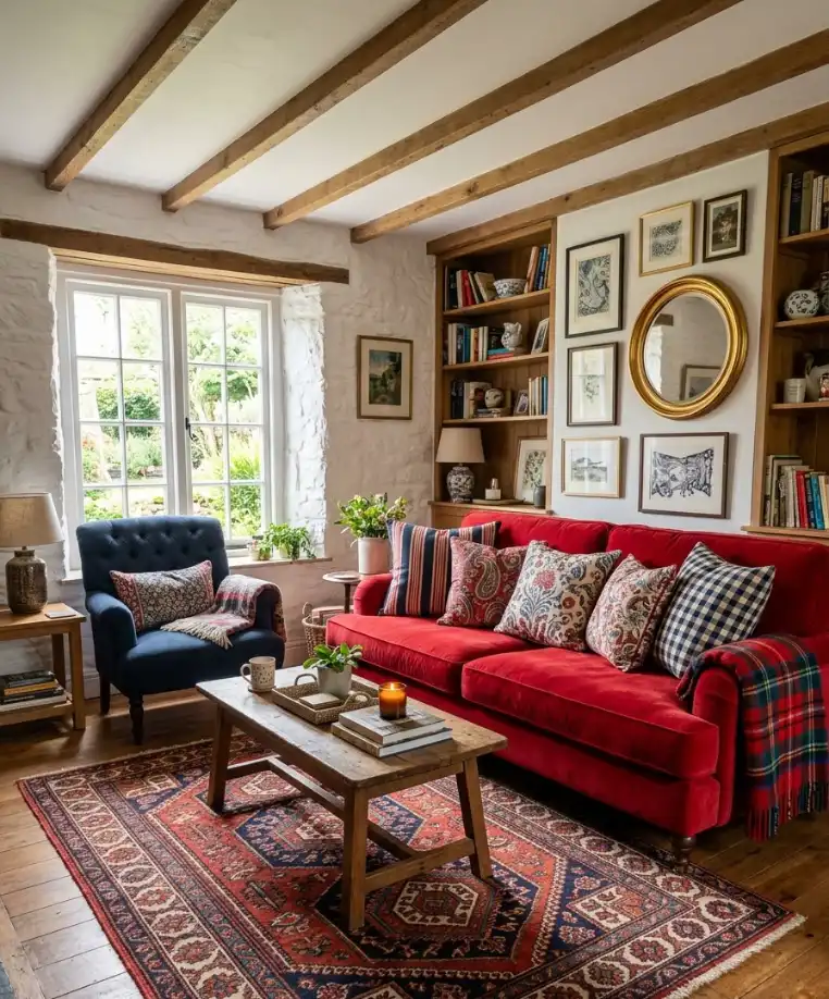 Mixed patterns in a tight palette