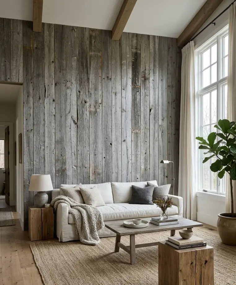 Natural gray weathered barnwood