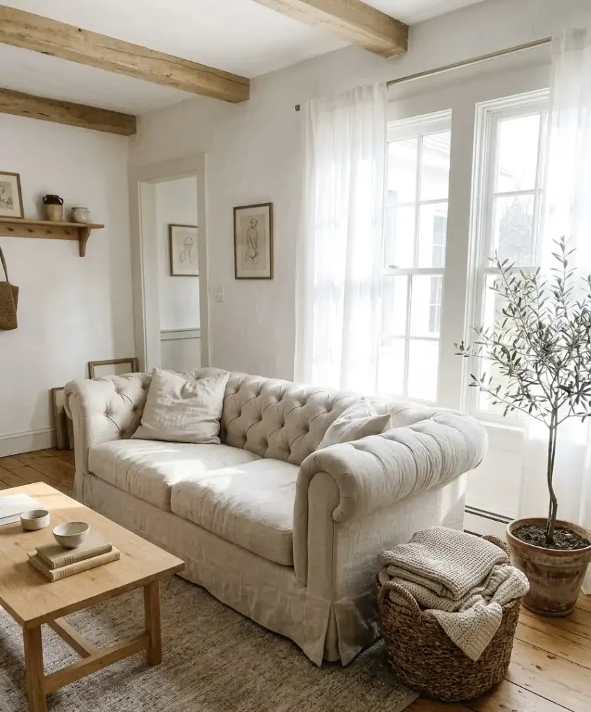Oatmeal linen for a soft
