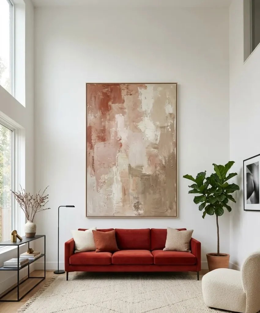 One oversized abstract painting