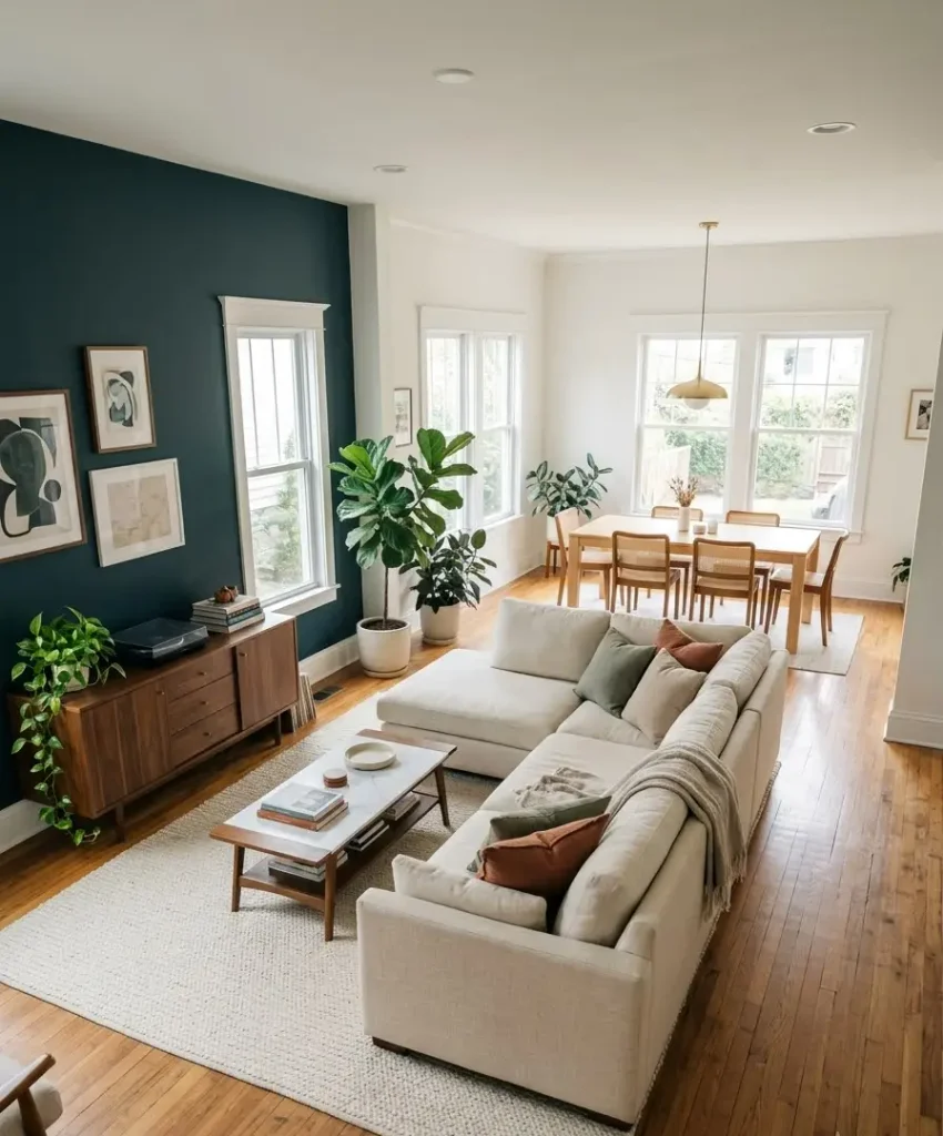 Open-plan living and