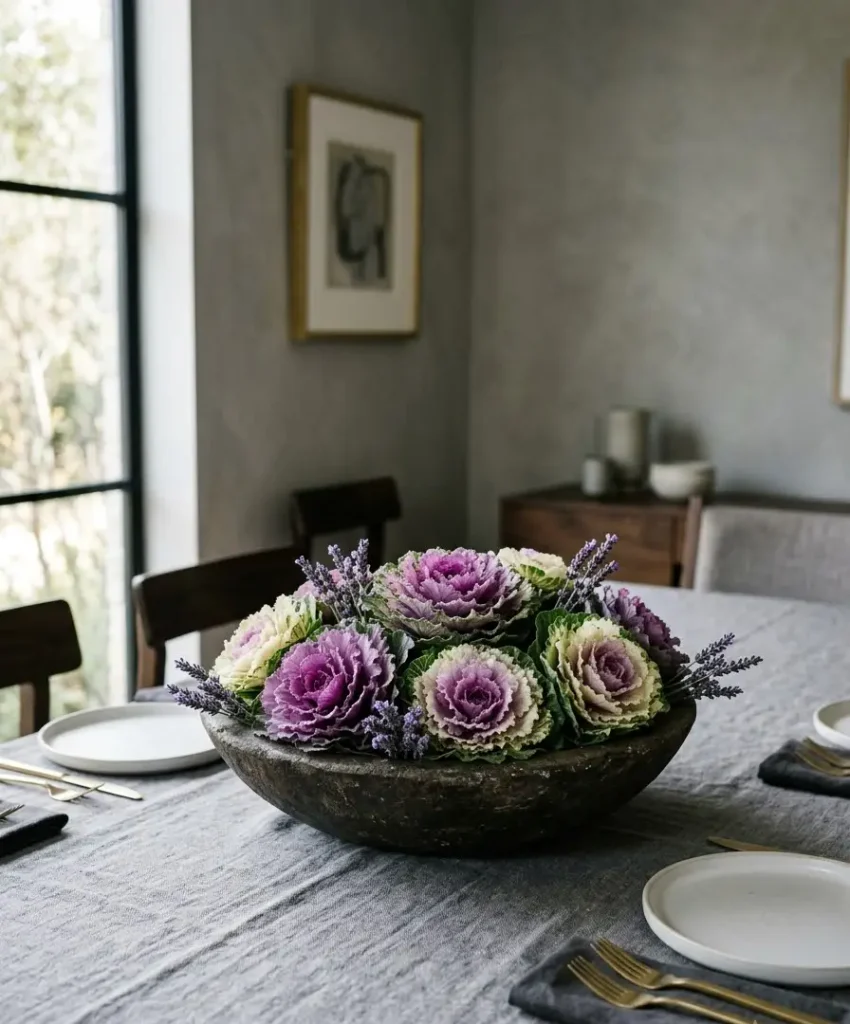 Ornamental kale bowl