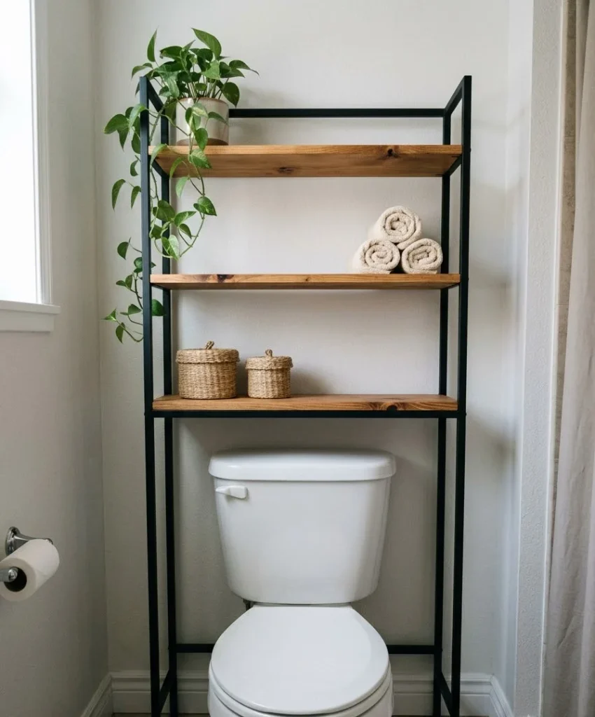 Over-the-toilet shelving