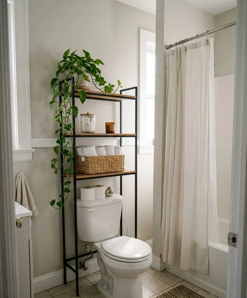 Over-the-toilet shelving
