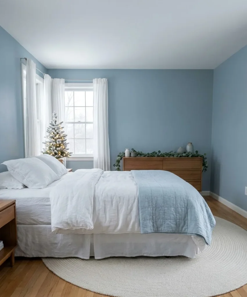 Paint one navy accent wall