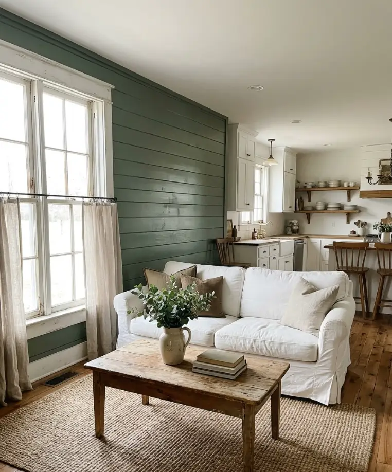 Painted shiplap
