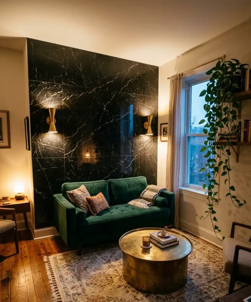 Pair marble with warm