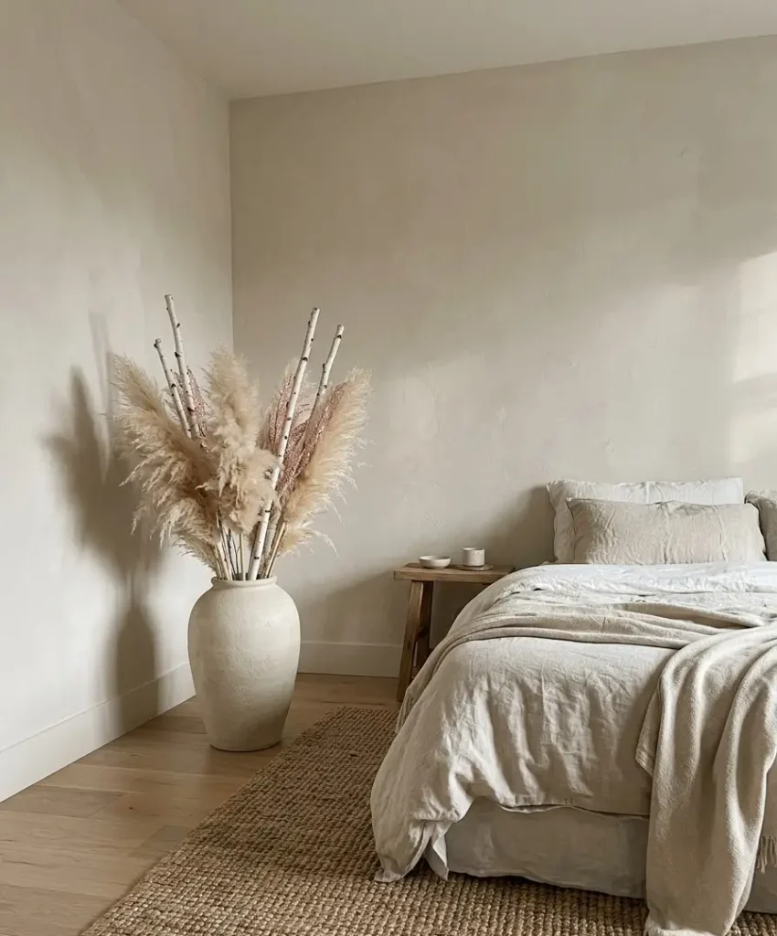 Pampas grass and white branches