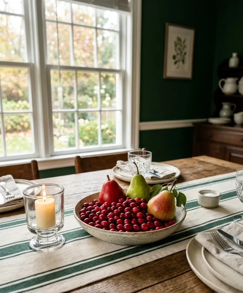Pear and cranberry bowl