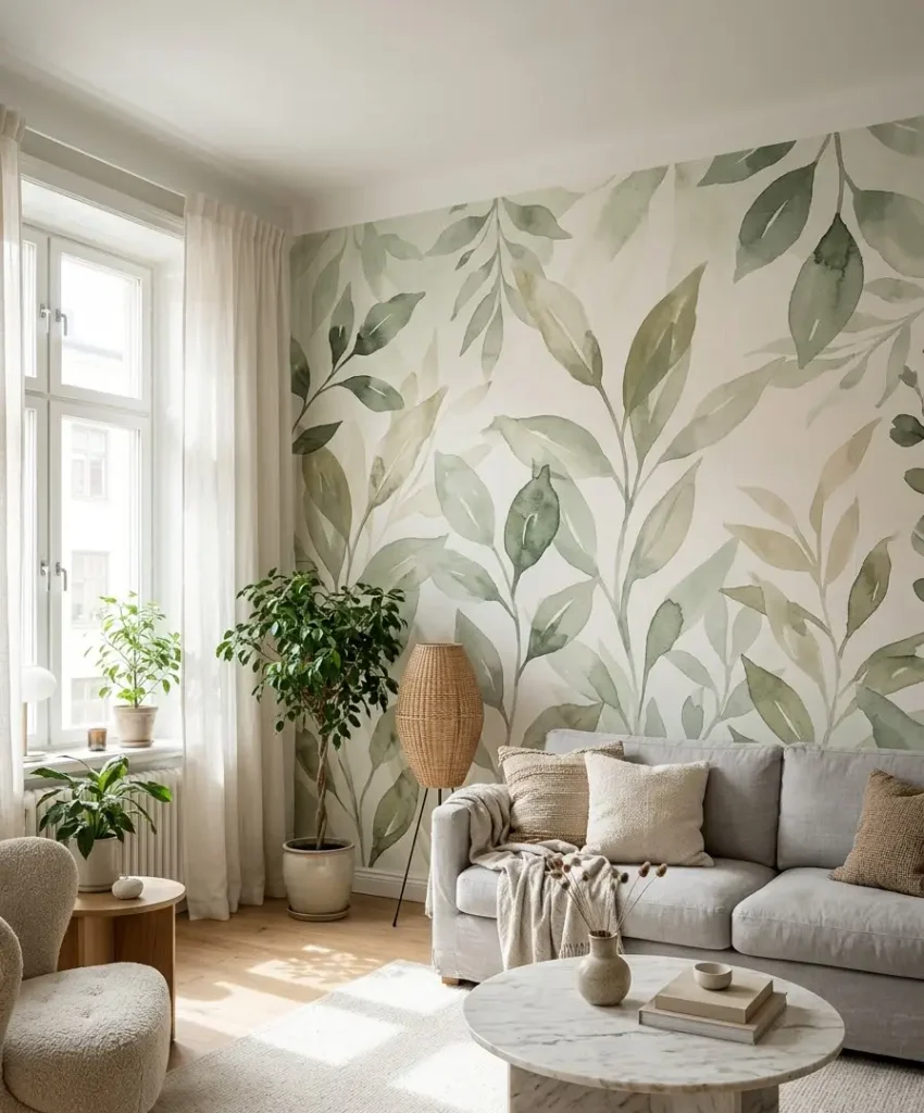 Peel-and-stick wallpaper: the