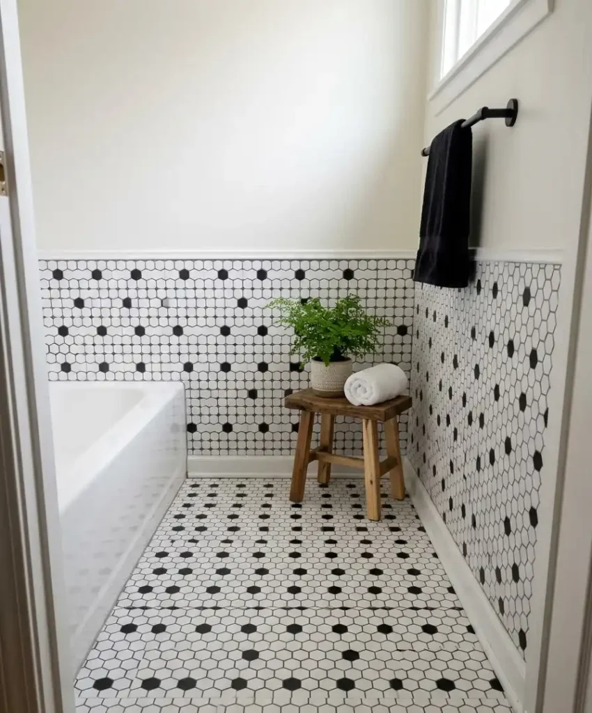 Peel-and-stick tile and decals