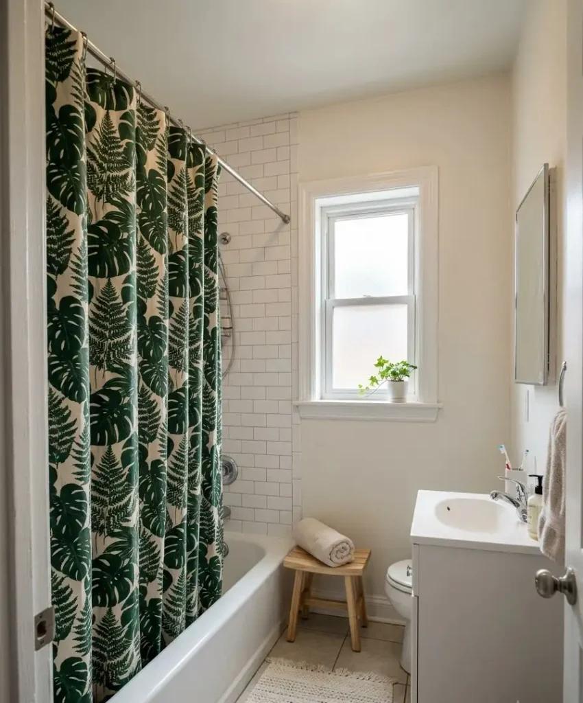 Pick a curtain with a real pattern