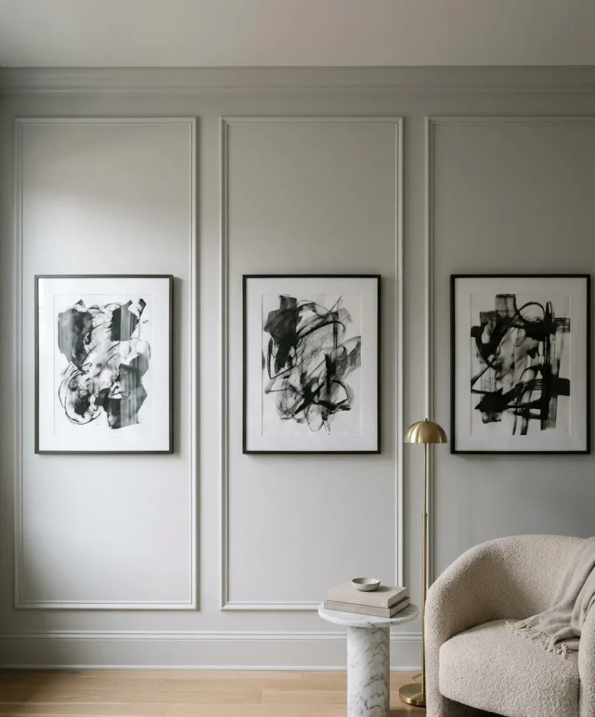 Picture frame molding with art inside
