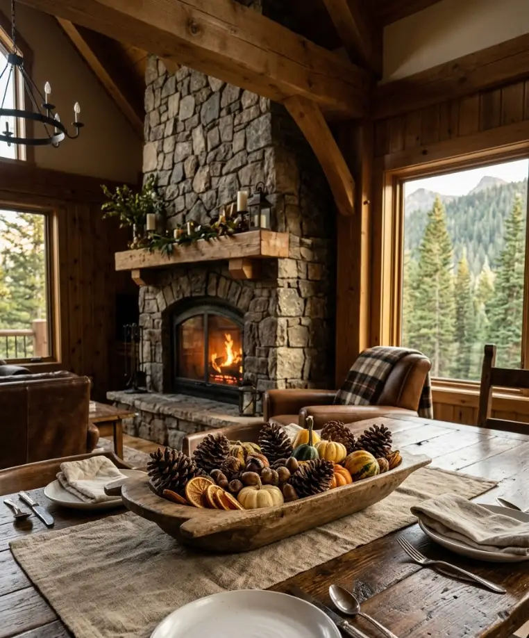 Pinecone and acorn bowl