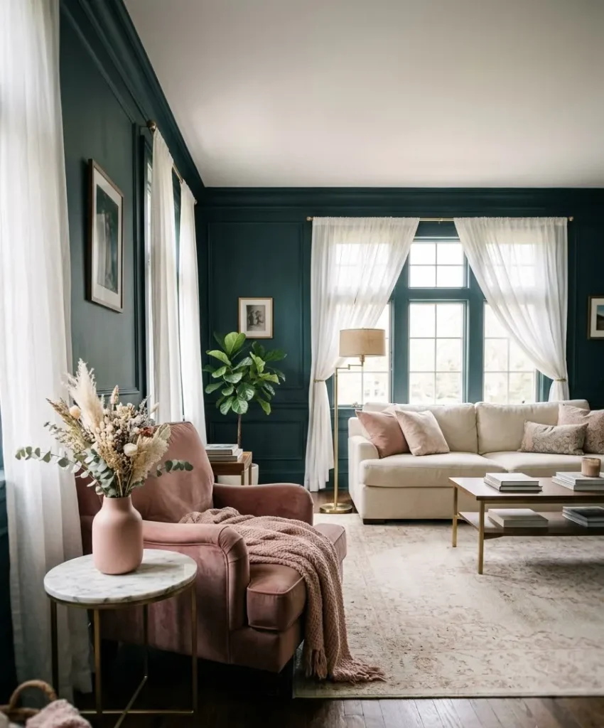 Pink and blush