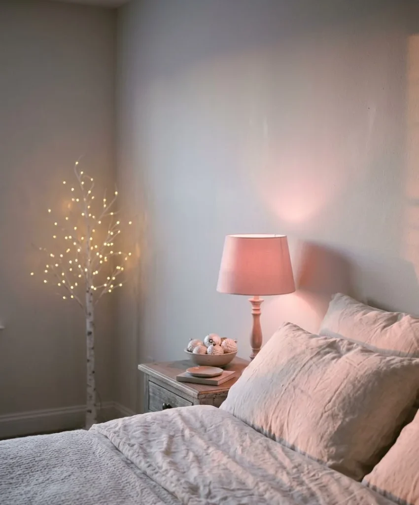 Pink glass lamp shade swap