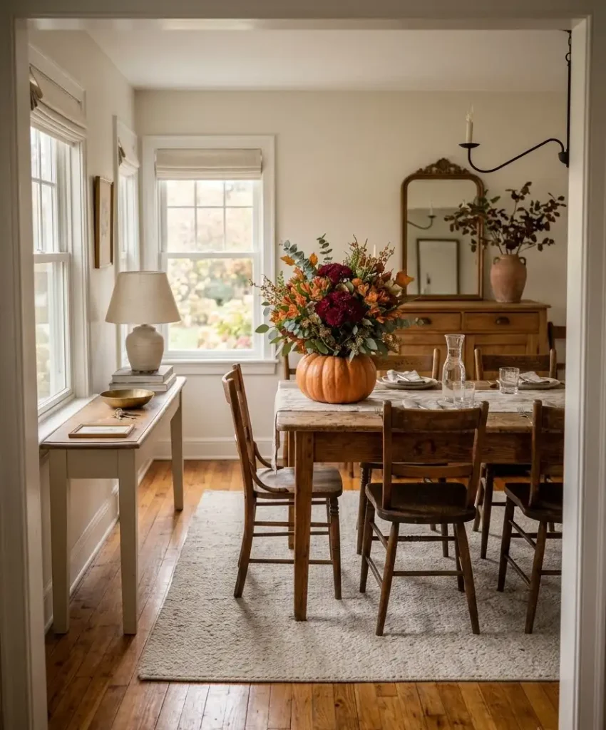 Pumpkin flower vase