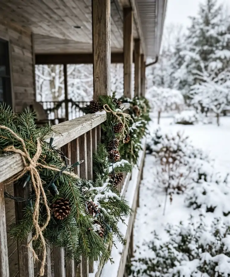 Railing garland with